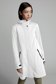 Chamarras Canada Goose Mujer México - Kitsilano Chubasquero Black Label Blancos IO9543087